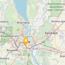Трехкомнатная квартира возле метро Дворец Украина на карті